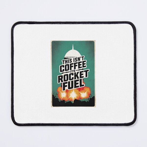 Item preview, Retro Rocket Fuel Coffee Lover Poster Caffeine Addict designed and sold by MOTIV8URSELF.