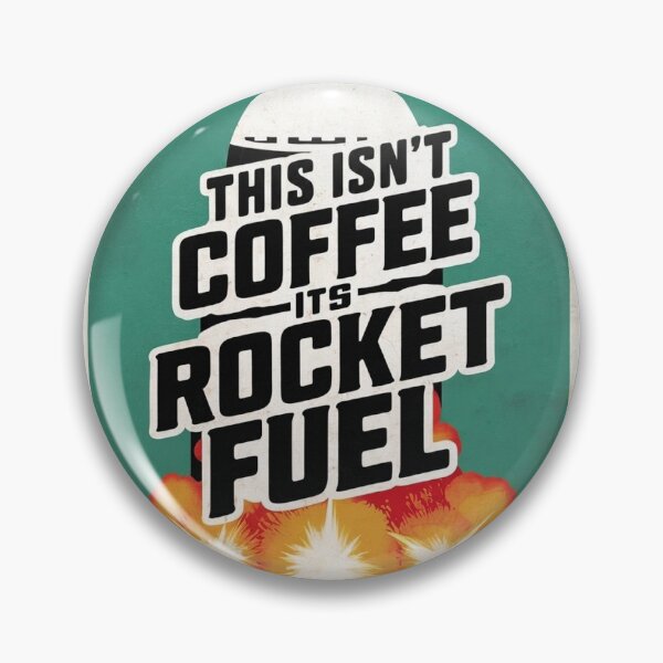 Item preview, Retro Rocket Fuel Coffee Lover Poster Caffeine Addict  designed and sold by MOTIV8URSELF.
