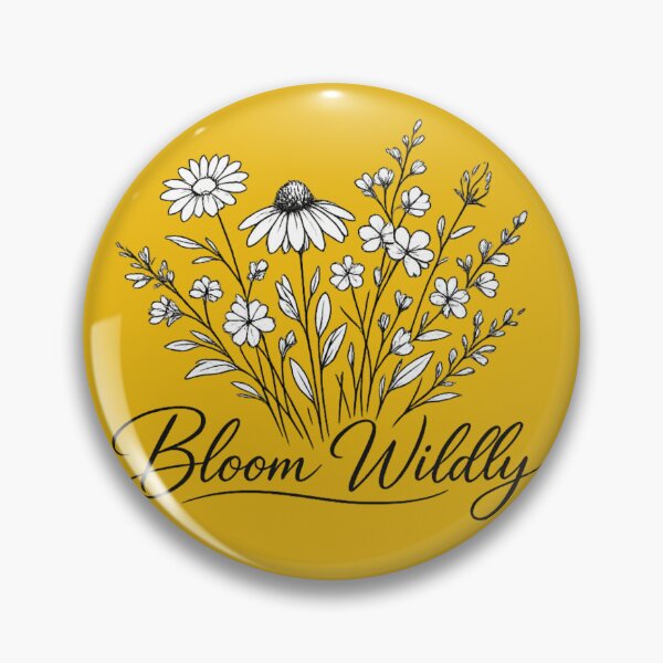 Item preview, Bloom Wildly – Minimalist Black and White Wildflower Line Art Design designed and sold by EdgeSphere.