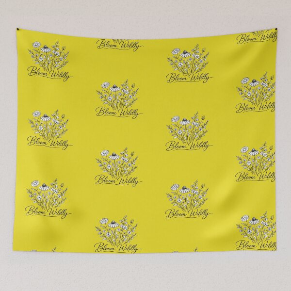 Item preview, Bloom Wildly – Minimalist Black and White Wildflower Line Art Design designed and sold by EdgeSphere.