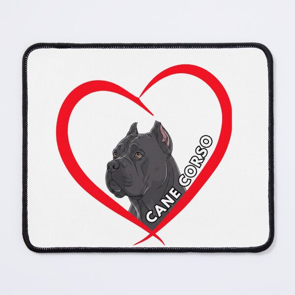 Item preview, Cane Corso Heart Brush Stroke Silhouette designed and sold by KrystekShop.