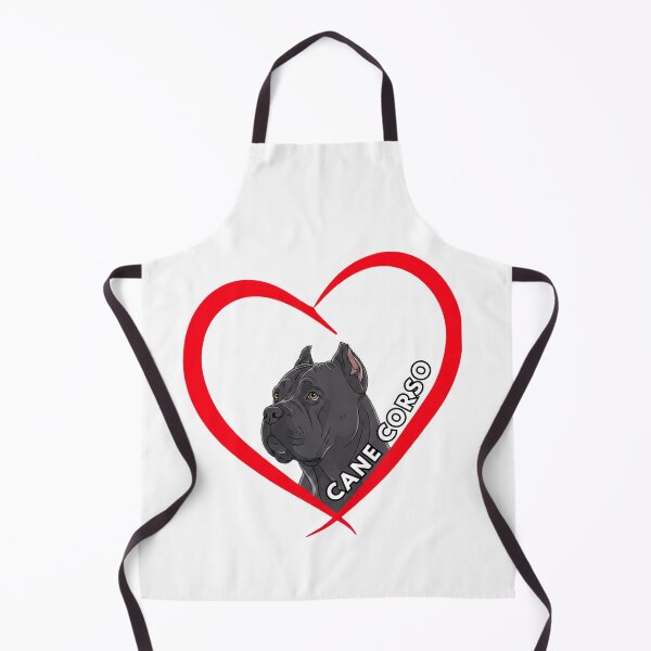 Item preview, Cane Corso Heart Brush Stroke Silhouette designed and sold by KrystekShop.