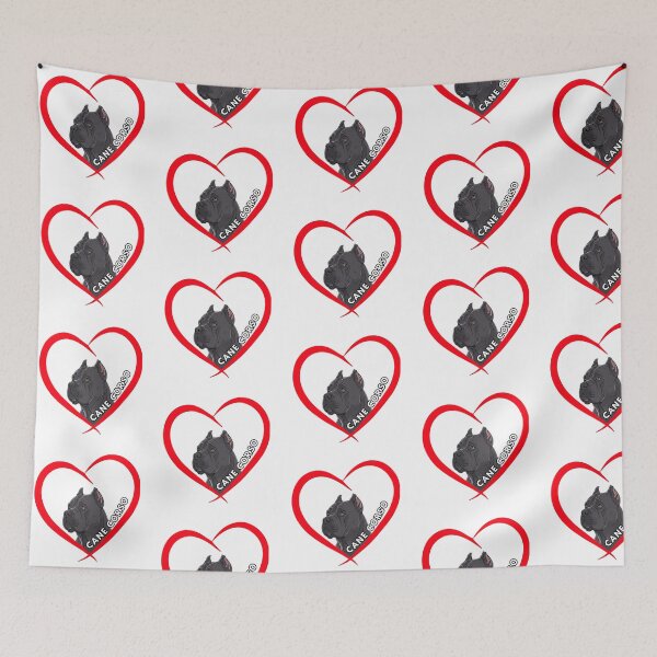 Item preview, Silueta de Cane Corso en forma de corazón, pincelada de silueta. designed and sold by KrystekShop.