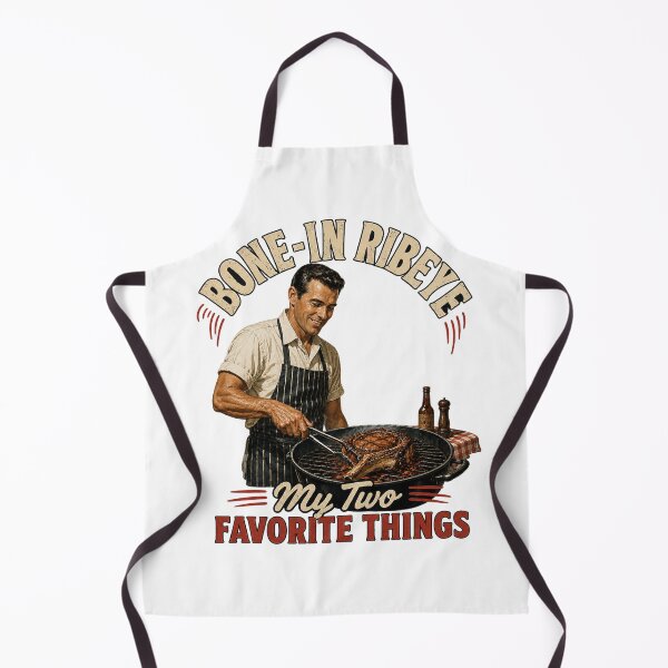 Item preview, Bone-In Ribeye My Two Favorite Things | Vintage BBQ Steak Lover Grill Master designed and sold by Magda-Creates.