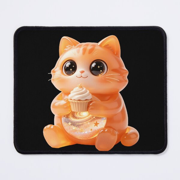 Item preview, Emerald Cat’s Magical Cupcake - Cute Galaxy Baking Art designed and sold by ABYSSLAB.