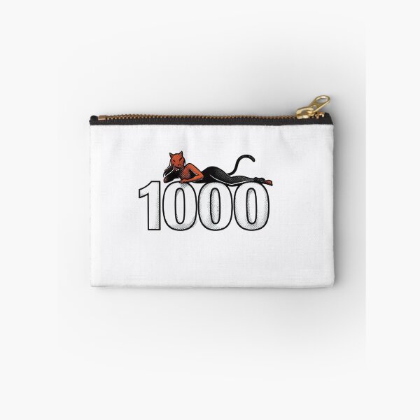 Item preview, 1000 mile stone numbers and cat woman on it  designed and sold by wallartofmio.