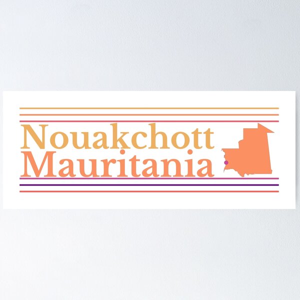 Item preview, Nouakchott Mauritania City Marked On Country Map designed and sold by TheIconSmith.