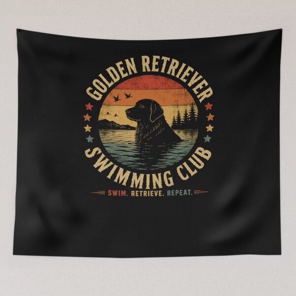 Item preview, Golden Retriever Swimming Club Dog Lover Swimmer Pet Owner Canine designed and sold by RetroMini2026.