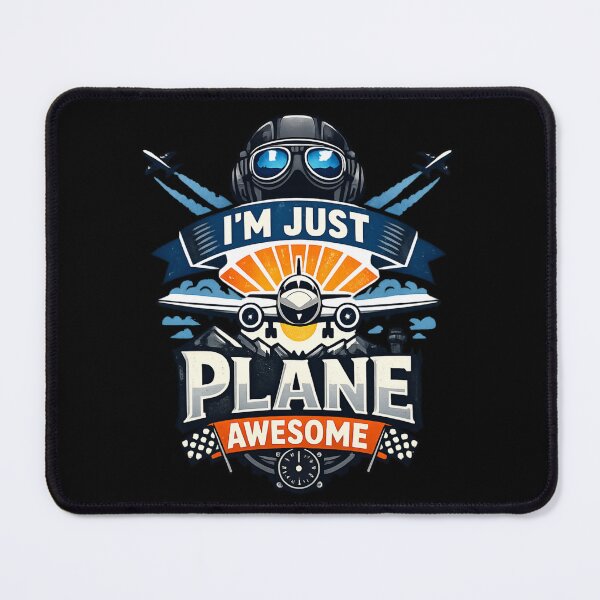 Item preview, I'm Just Plane Awesome - Funny Pilot Aviation Pun  designed and sold by SidTastic .