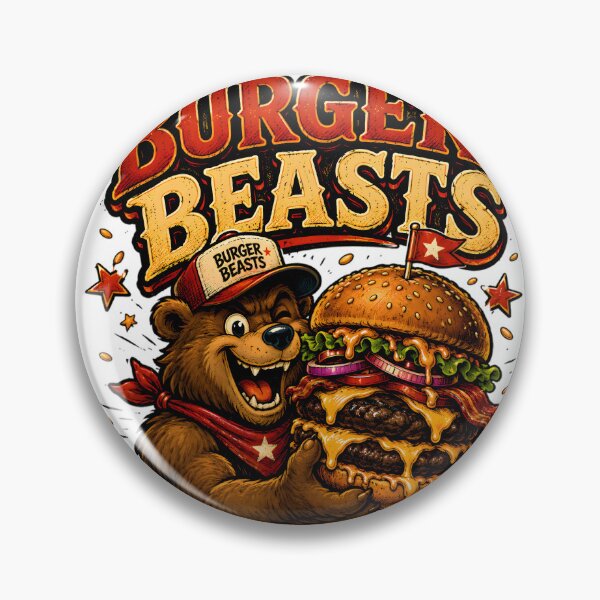 Item preview, Burger Beasts Vintage Mascot designed and sold by Drofted.