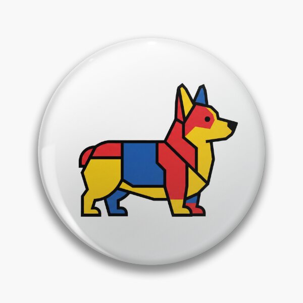 Item preview, Bauhaus Corgi Mascot designed and sold by Modern Mascot Archive.
