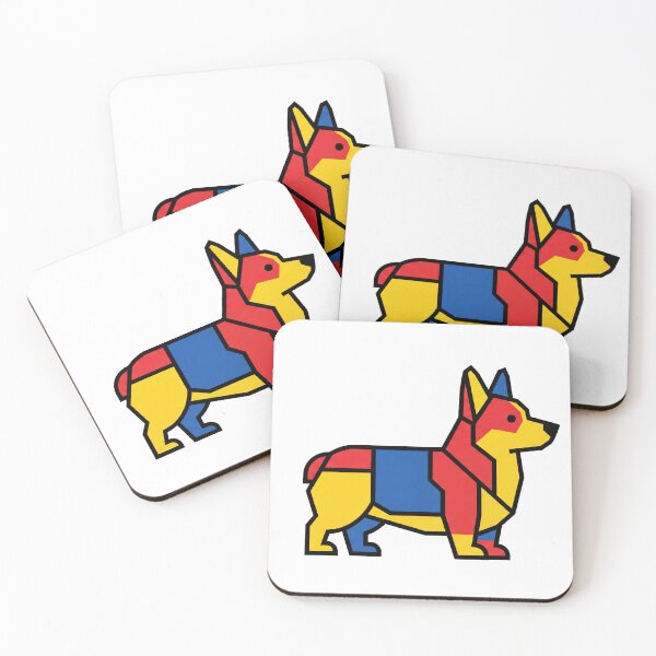 Item preview, Bauhaus Corgi Mascot designed and sold by Modern Mascot Archive.