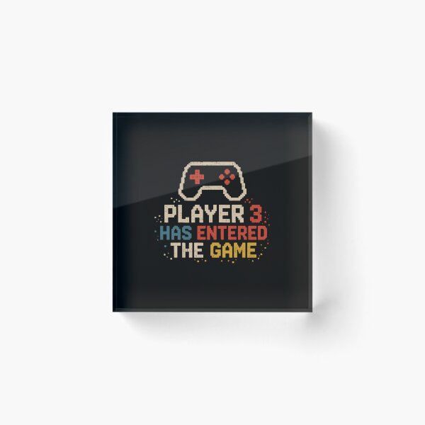 Item preview, Player 3 Has Entered The Game Gamer Parents New Baby Pregnancy Announcement designed and sold by RetroMini2026.