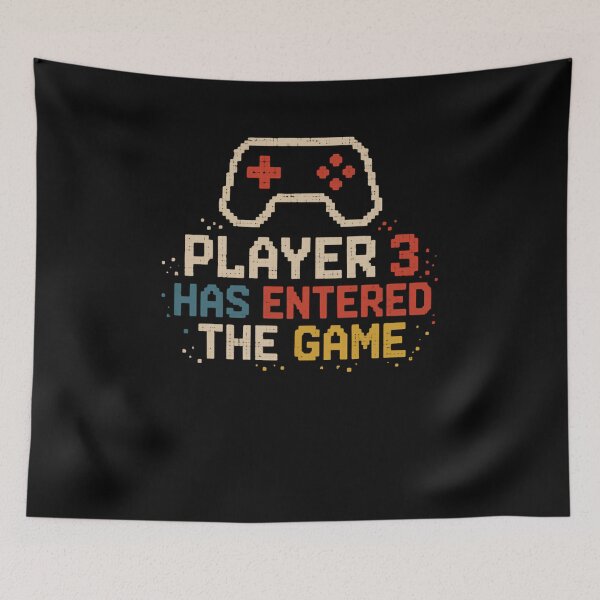 Item preview, Player 3 Has Entered The Game Gamer Parents New Baby Pregnancy Announcement designed and sold by RetroMini2026.