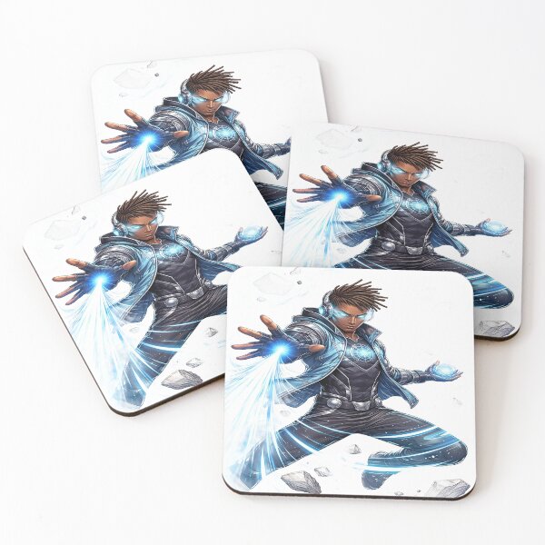Item preview, Sonic Flux – Energy Wave Superhero Illustration designed and sold by Artisan Finds Online.