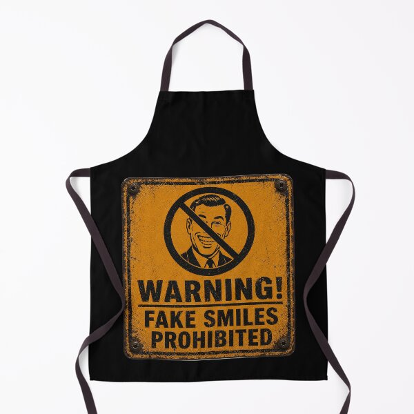 Item preview, SIGNS -  Warning! fake smiles prohibited designed and sold by MetusArt.