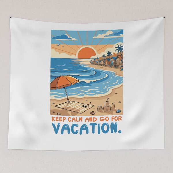 Item preview, Keep Calm and Go For Vacation designed and sold by BHP Studio.