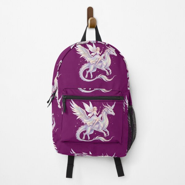 Item preview, Fairy Riding Dragon Watercolor Pastel Fantasy designed and sold by VictoriaaStore.