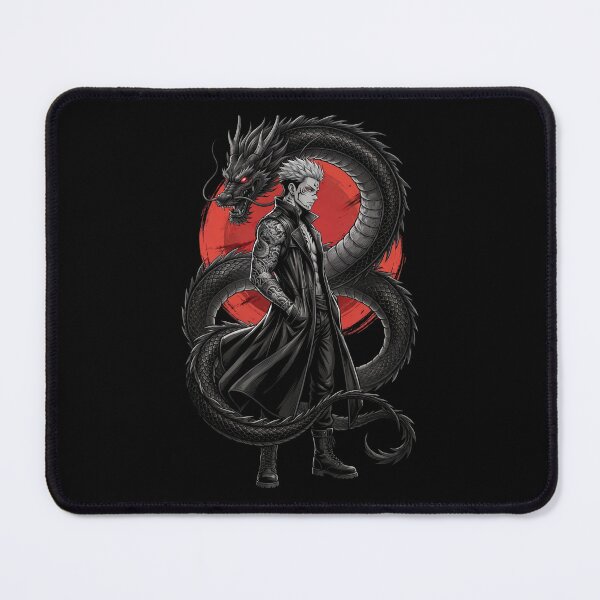 Item preview, Japanese Dragon Warrior Anime Streetwear | Dark Fantasy Samurai Graphic | Black Dragon Tattoo Aesthetic  designed and sold by AURE0.
