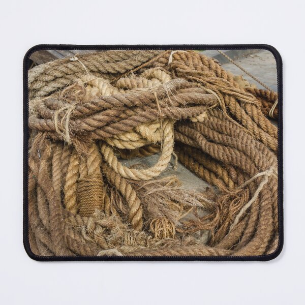 Item preview, Coiled Hemp Rope On Wooden Crate At Rustic Dockside For Nautical Fishing Mooring designed and sold by Nmallia.