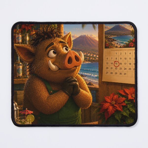 Item preview, Waiting for the Big Day — Mojito Counting Down the Days designed and sold by CanaryVibesArt.