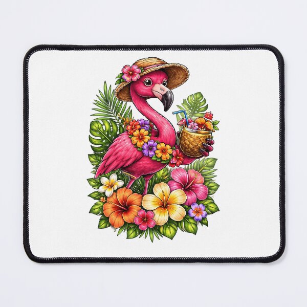 Item preview, Flamingo and flowers designed and sold by Joshuasanga76a.