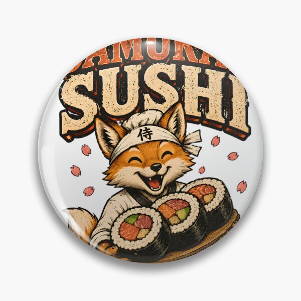 Item preview, Samurai Sushi Vintage Mascot designed and sold by Drofted.