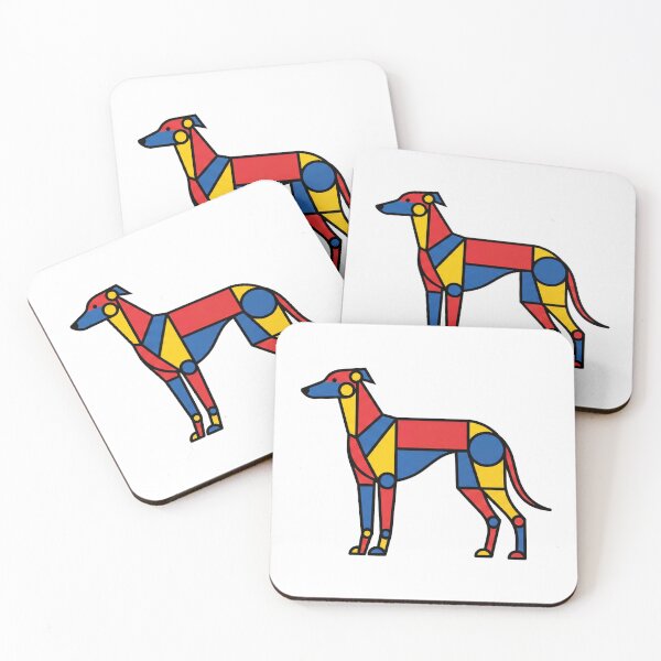 Item preview, Bauhaus Greyhound Mascot designed and sold by Modern Mascot Archive.