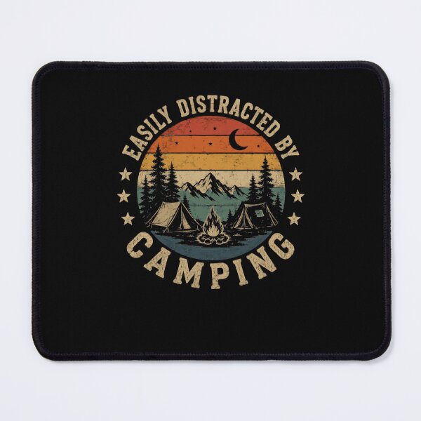 Item preview, Easily Distracted By Camping Outdoor Enthusiast Camper Adventure designed and sold by JonesFlora2025.