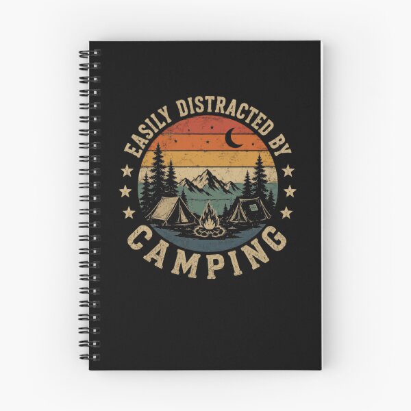 Item preview, Easily Distracted By Camping Outdoor Enthusiast Camper Adventure designed and sold by JonesFlora2025.