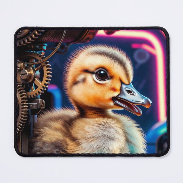 Item preview, Cute Steampunk Duck Mechanical Illustration designed and sold by IntelliMindDesigns.
