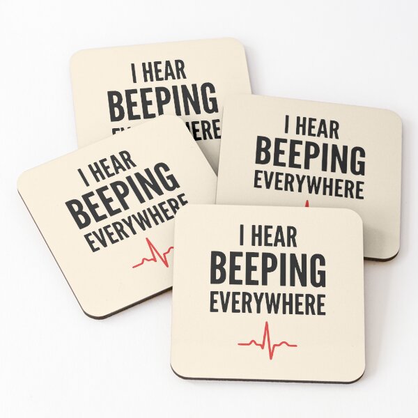 Item preview, I Hear Beeping Everywhere Funny Nurse ICU Gift Design designed and sold by Dantin.