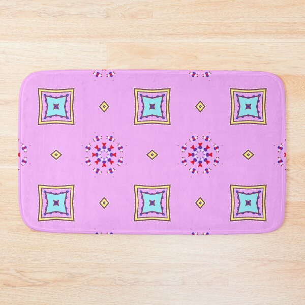 Item preview, Vibrant Pink, Red and Blue Mandala Pattern designed and sold by Tinsleybluebell.