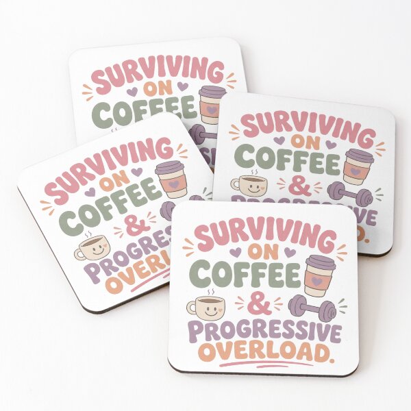 Item preview, Coffee & progressive overload designed and sold by NinaBabyWorkout.
