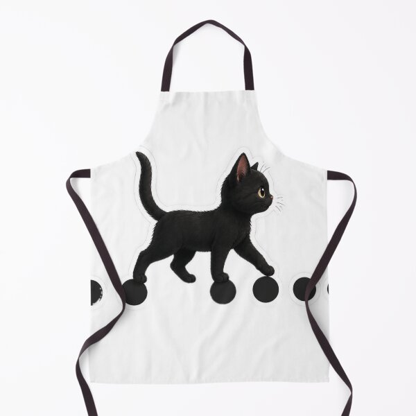 Item preview, Walking Through the Dots – Black Cat Sticker designed and sold by Genzfirevibes.