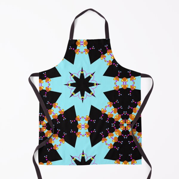 Item preview, Bold Black, Blue and Orange Mandala Pattern designed and sold by Tinsleybluebell.
