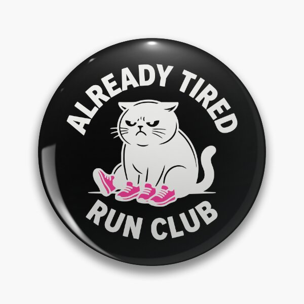 Item preview, Already Tired Introvert Cat Wearing Pink Sneakers designed and sold by MavtM.