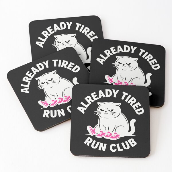 Item preview, Already Tired Introvert Cat Wearing Pink Sneakers designed and sold by MavtM.