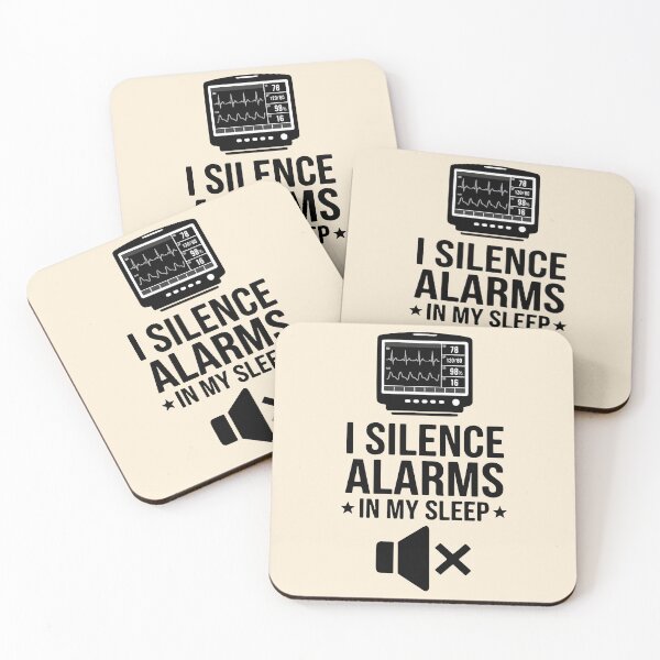 Item preview, I Silence Alarms In My Sleep Funny Nurse Gift Design designed and sold by Dantin.