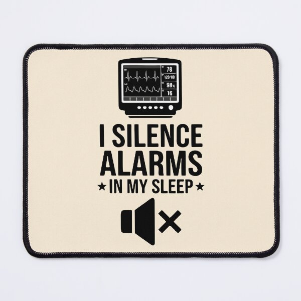 Item preview, I Silence Alarms In My Sleep Funny Nurse Gift Design designed and sold by Dantin.