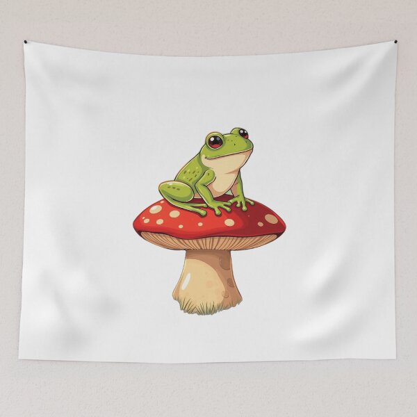 Item preview, Cottagecore Frog Mushroom T-Shirt, Woodland Art Nature Tee designed and sold by GigantoStudio.