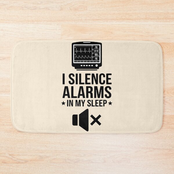 Item preview, I Silence Alarms In My Sleep Funny Nurse Gift Design designed and sold by Dantin.