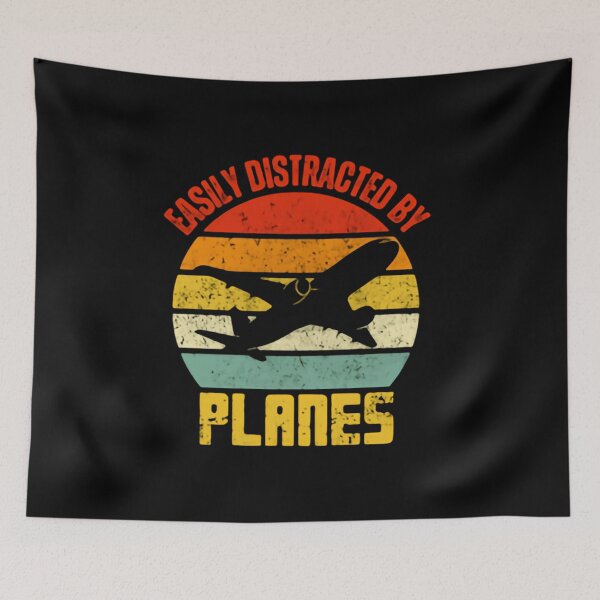 Item preview, Easily Distracted By Planes Aviation Pilot Flying Enthusiast designed and sold by HumansStuck12.