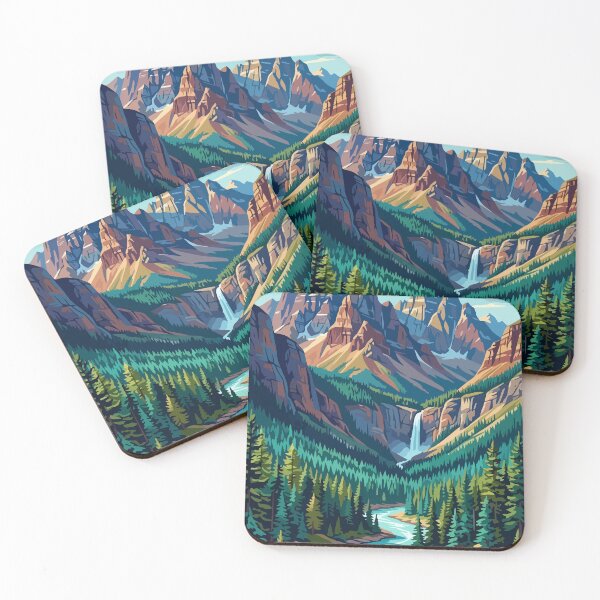 Item preview, Kootenay National Park Canada Travel Vintage designed and sold by RareDeerArt.