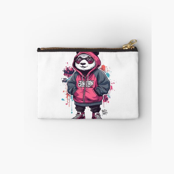 Item preview, Cool Panda Wearing Hoodie Street Style Urban Graffiti Art designed and sold by redblink store.