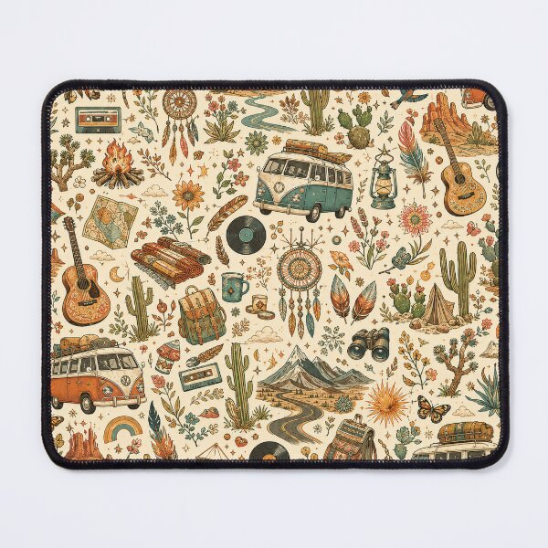 Item preview, Bohemian Summer Wanderlust Pattern – Earthy 70s Travel Aesthetic designed and sold by OpenDreamArts.