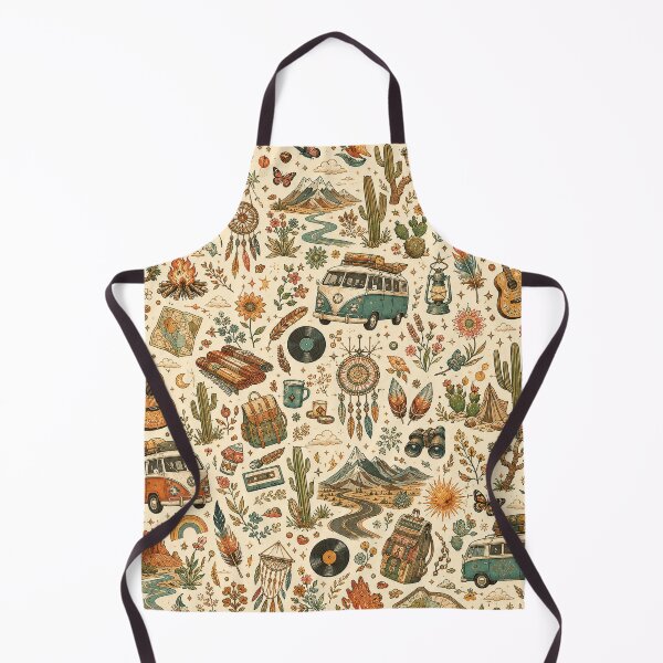 Item preview, Bohemian Summer Wanderlust Pattern – Earthy 70s Travel Aesthetic designed and sold by OpenDreamArts.