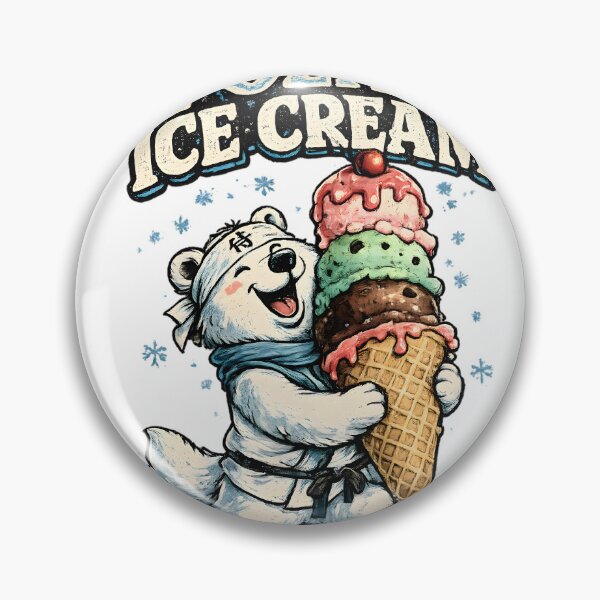 Item preview, Polar Ice Cream Vintage Mascot designed and sold by Drofted.
