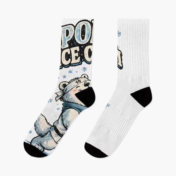 Item preview, Polar Ice Cream Vintage Mascot designed and sold by Drofted.
