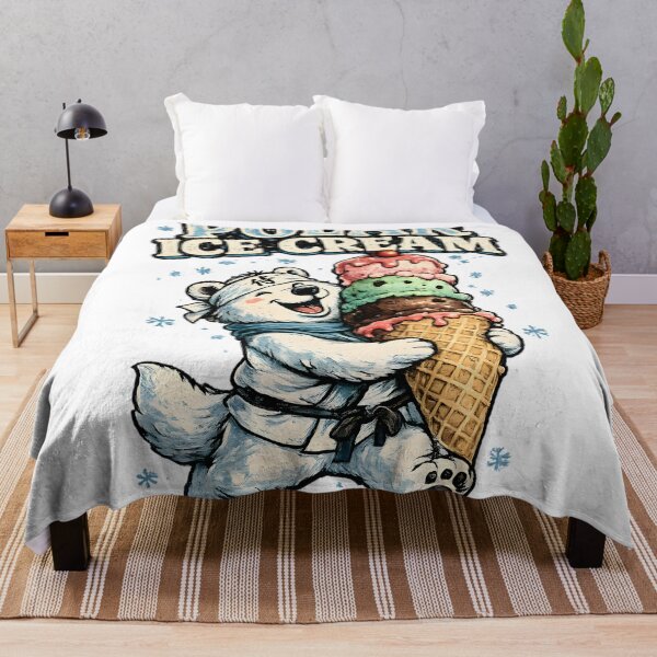 Item preview, Polar Ice Cream Vintage Mascot designed and sold by Drofted.